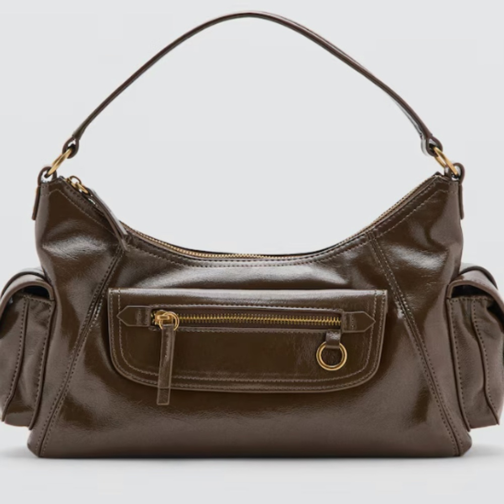 Mango Shoulder Bag with Pockets